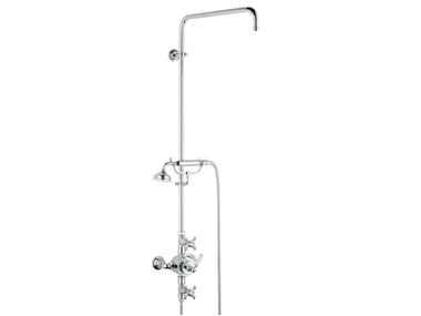 CHARLESTON - Thermostatic shower, 2 functions with shower column _ THG Paris